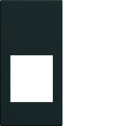 Gallery centraalplaat data/multimedia, 22,5 mm, zwart